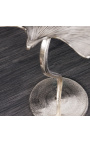 Šoninis stalas "Ginkgo sienos" metalo sidabras