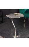 Side bord Ginkgo vegg metall sølv