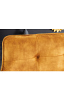 Banc contemporani "Euphoric" de vellut mostassa - 160 cm