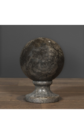 Sfera per scale in marmo nero