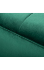LETO fotelis iš smaragdo žalio aksomo su auksinėmis kojomis