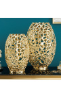 Vaso decorativo in acciaio e metallo CORY - 40 cm