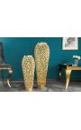 Dekoratív acél és aranyfém váz - 65 cm