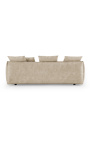 3-seater sofa CEMENOS champagne-coloured velvet