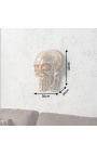 Grande decorazione da parete "Skull" in alluminio dorato