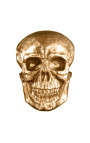 Large golden aluminum "Skull" wall decoration