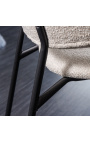 2 dizainerio RICHARD valgomojo kėdžių rinkinys su tamsiai aksomu ir juodomis kojomis