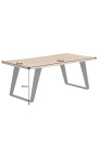 NATURA salontafel met zwarte metalen basis - 115 cm