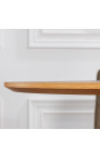 Apvalus valgomojo stalas PARMA 120 cm šviesus ąžuolis