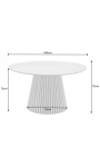 Kulový jídelní stůl PARMA 120 cm světlý dub