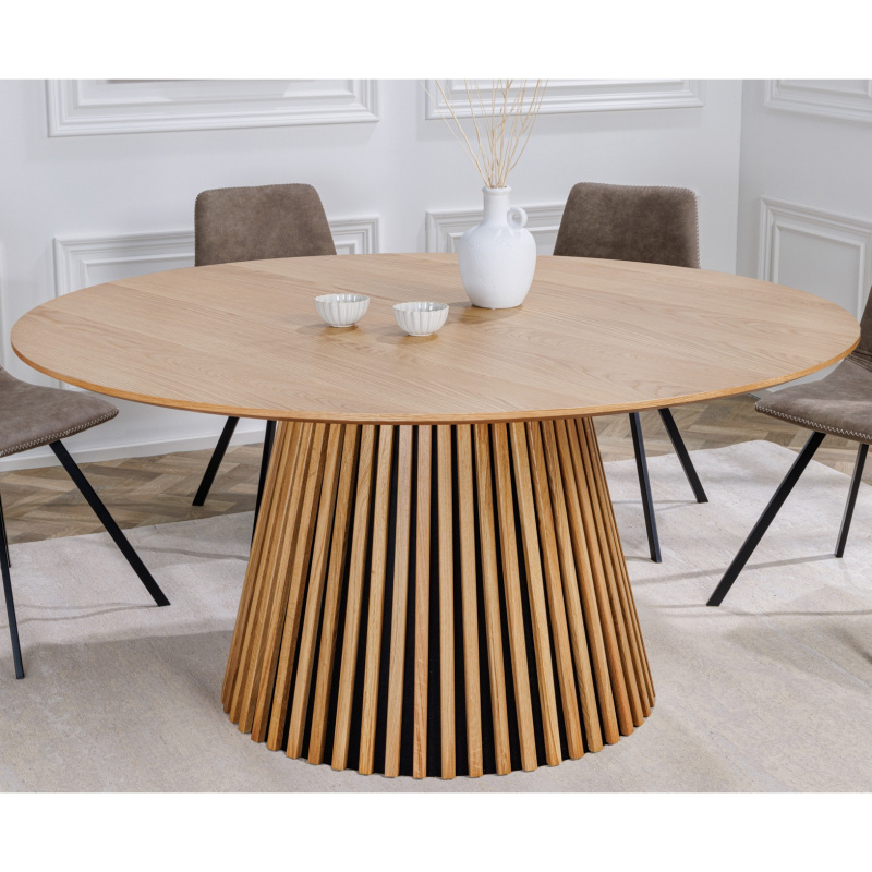 Runder Esstisch PARMA 140 cm licht eiche