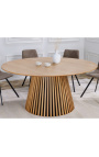 Table de repas ronde PARMA 120 cm chêne clair