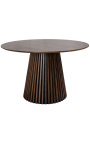 Apvalus valgomojo stalas PARMA 120 cm tamsus ąžuolis