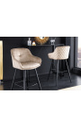 Набор из 2 барных стульев "Euphoric" velvet дизайн grège