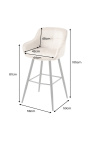 Conjunto de 2 sillas de bar "Estoy eufórica" diseño de terciopelo