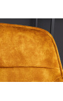 Set de 2 scaune de bar "Euforică" design în catifea galben muștar