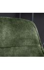 Σετ 2 καρέκλων μπαρ "Ευφορική" σχεδιασμός σε σκούρο πράσινο βελούδο