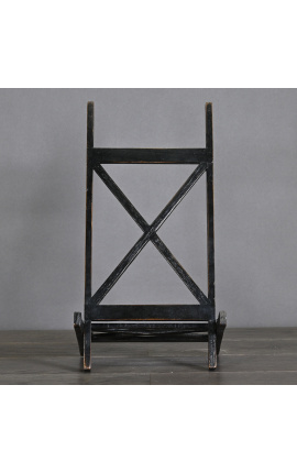 Nomadic painter&#039;s easel in patinated balck wood