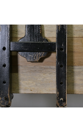 Flemish style easel for painter in patinated black wood