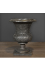 Medici-Vase aus schwarzem Marmor im Stil des 19. Jahrhunderts – Größe M