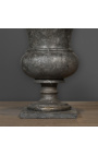 Medici-Vase aus schwarzem Marmor im Stil des 19. Jahrhunderts – Größe M