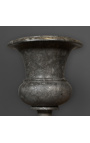 Vaso mediceo in marmo nero stile 800 misura M