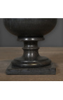 Medičejska vaza iz črnega marmorja v slogu 19. - velikost S