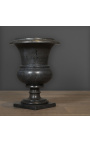 Vase Médicis en marbre noir de style XIXème - Taille S