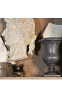 Vaso de Medici em mármore preto estilo 19 - Tamanho S
