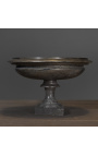 Large 18th century style black marble bowl
