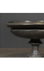 Large 18th century style black marble bowl