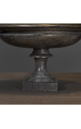 Large 18th century style black marble bowl