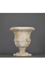 Vase de jardin en pierre de sable de style XVIIIème - Taille S