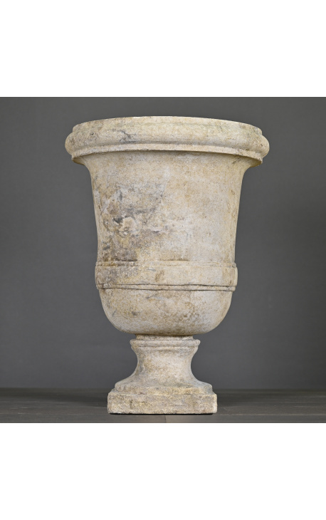 Садовая ваза из песчаника XVIII века, размер M