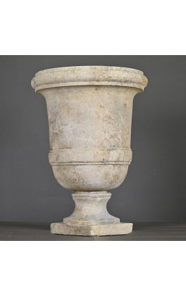 Садовая ваза из песчаника XVIII века, размер M
