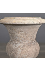 Vase Médicis en pierre de sable de style XIXème - Taille S