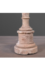Sandstone cup mounted on a 18th century pedestal