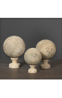 Set di 3 sfere di pietra arenaria