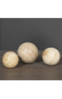 Sæt med 3 beige Onyx kugler