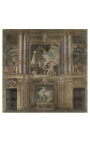 Papier peint panoramique Baroque "Bataille" n°1" - 3 m x 3,05 m
