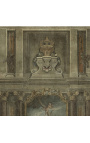 Panoramikus háttérkép Baroque "A művészetek" n°2" - 3.66 m x 3 m