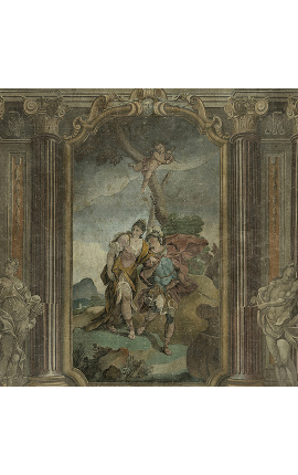 Panoramikus háttérkép Baroque &quot;A művészetek&quot; n°2&quot; - 3.66 m x 3 m