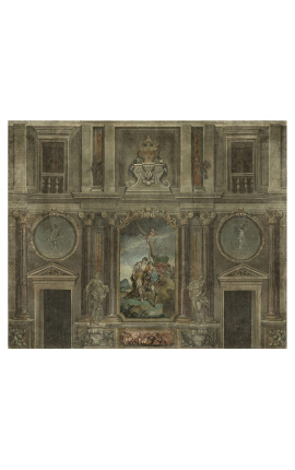 Panoramikus háttérkép Baroque "A művészetek" n°2" - 3.66 m x 3 m