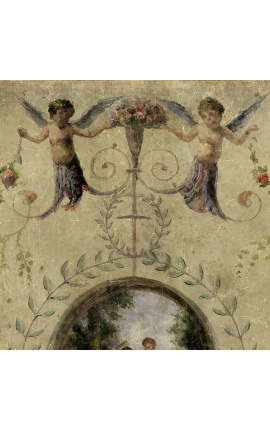 Papel de parede panorâmico &quot;Arabesques para angelots&quot; - 236 cm x 200 cm