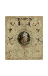 Panoramic wallpaper Arabesques to angelots - 236 cm x 200 cm