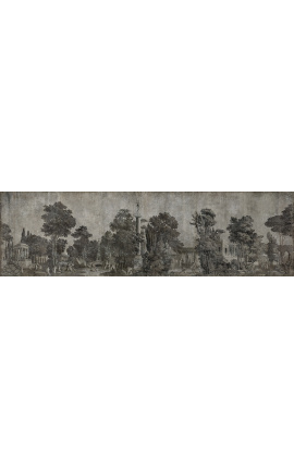 Erittäin suuri panoraaman taustakuva &quot;Grisaille&quot; - 900 cm x 260 cm