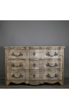 Large crossbow dresser 3 drawers in natural mindi wood