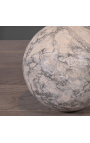 Sphère en marbre gris et blanc - Taille L