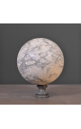 Sphère en marbre gris et blanc - Taille L