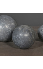 Комплект от 3 сиви мраморни сфери